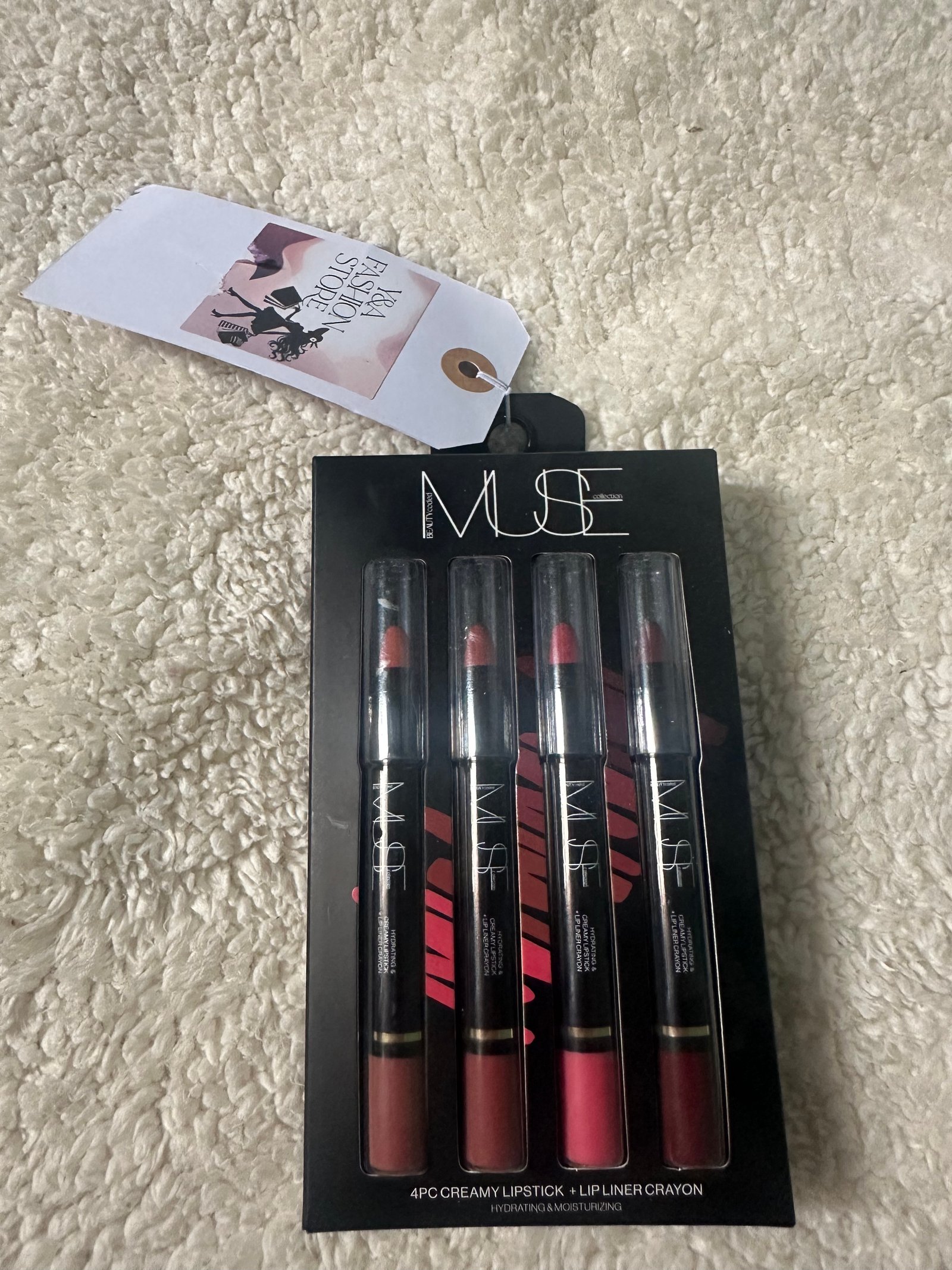 Lápiz labial cremoso de 4 piezas